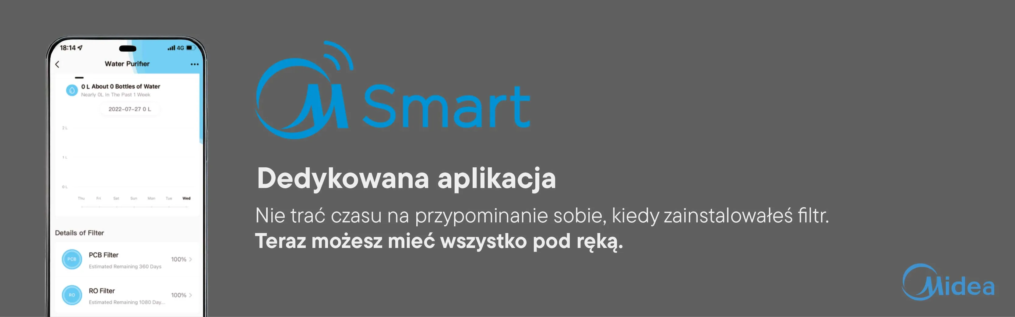 Aplikacja, która poinformuje Cię o konieczności wymiany wkładów filtrujących!