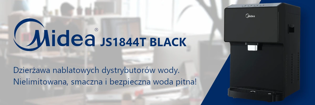 Czarny nablatowy dystrybutor wody Midea JS1844T Black