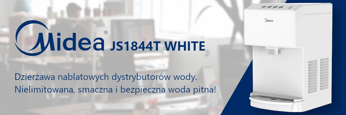 Biały nablatowy dystrybutor wody Midea JS1844T White