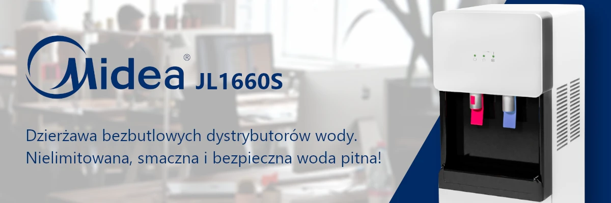 Dzierżawa dystrybutora wody zimnej i gorącej Midea JL1660S