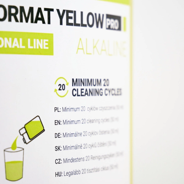 Coffee Format MILK FORMAT YELLOW PRO Środek do czyszczenia systemu mlecznego 1l