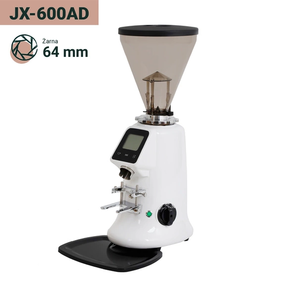 Coffee Format JX-600AD White Profesjonalny młynek do kawy z wyświetlaczem