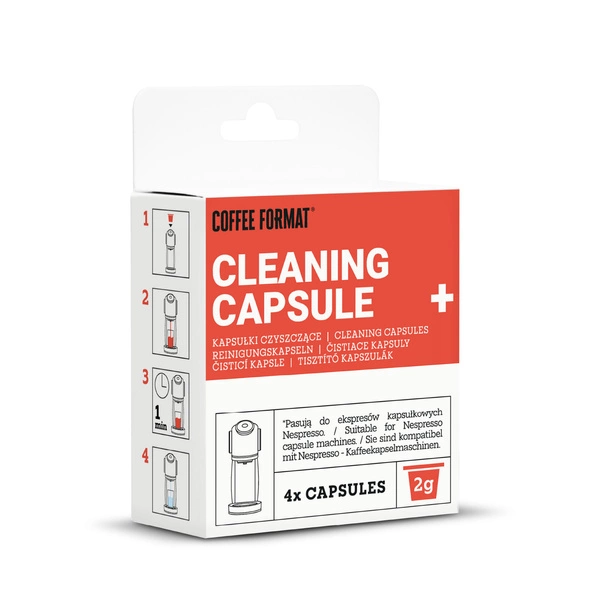 Coffee Format Cleaning Capsule+ x4 Kapsułki do czyszczenia ekspresu