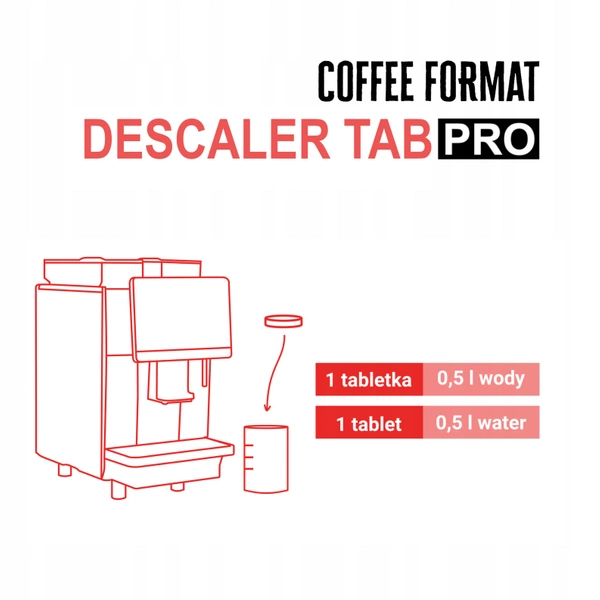Coffee Format Descaler Tab PRO 25x16g Tabletki odkamieniające do ekspresu