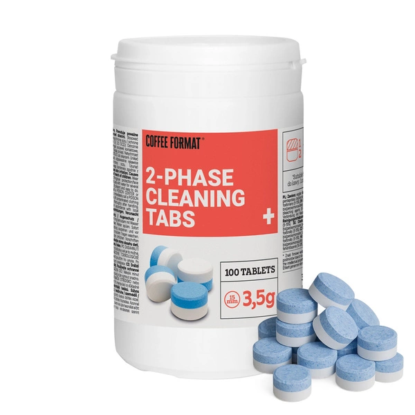 Coffee Format 2-phase Cleaning TABS+ 100x3,5g Tabletki do czyszczenia ekspresu
