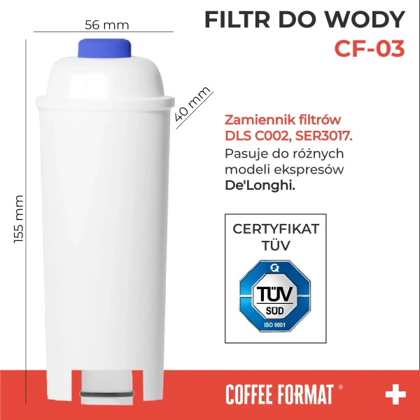 Coffee Format CF-03 Filtr do ekspresu do kawy - zamiennik DeLonghi DLSC002