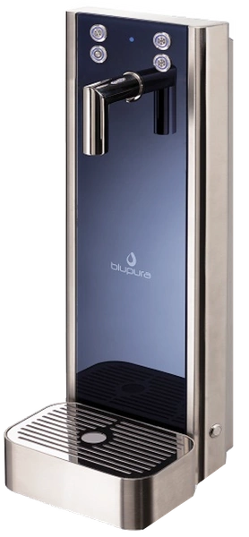 BluSoda Box Hot 30 Fizz Podblatowy dystrybutor wody z nalewakami BluGlass Tower