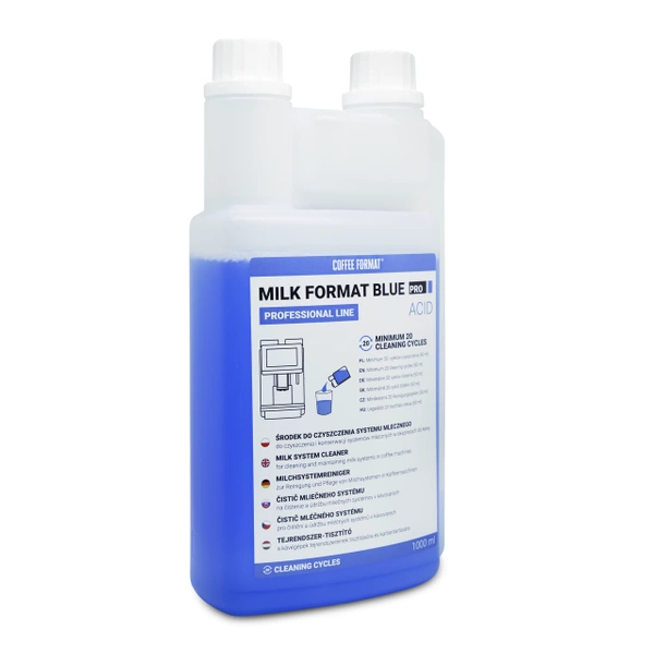 Coffee Format MILK FORMAT BLUE PRO Płyn czyszczący do systemu spieniania mleka 1l