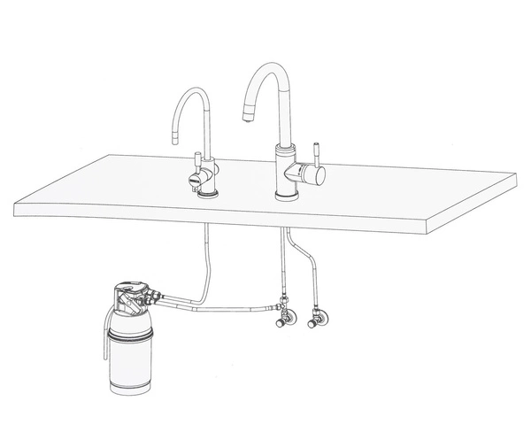 BRITA MyPure Professional C1000 AC Filtr wody z głowicą i kranikiem