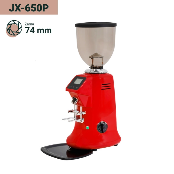 Coffee Format JX-650P Red Profesjonalny młynek do kawy z wyświetlaczem