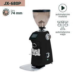 Coffee Format JX-680P Glossy Black Automatyczny młynek do kawy z wagą i wyświetlaczem