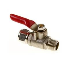 Aquafilter SEWBV1414 Mosiężny zawór kulowy 1/4" pod przewód x 1/4" GZ