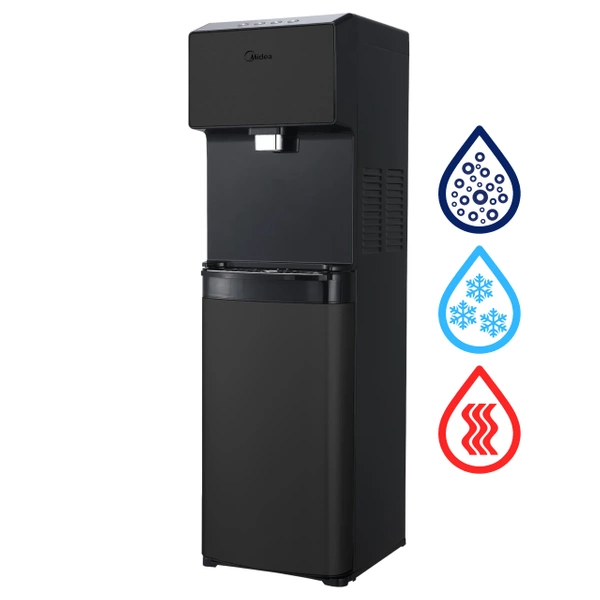 Midea JS1844S SODA PLUS BLACK Wolnostojący dystrybutor wody