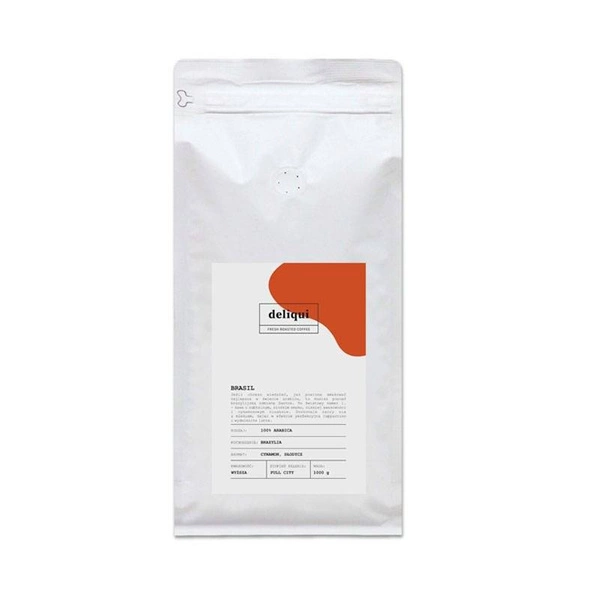 Kawa ziarnista Deliqui: BRASIL 100% arabica, 1kg. 