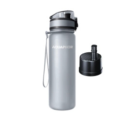 Aquaphor City 0,5L Szara butelka filtrująca wodę z wkładem